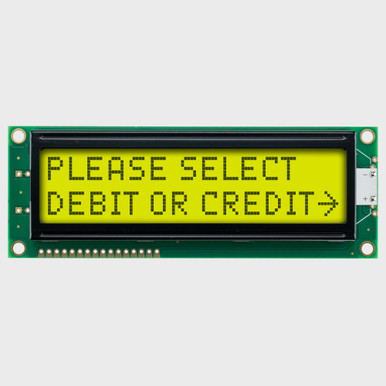 16x2 Character LCD | STN+ Yellow/Green Display SZ with Yellow