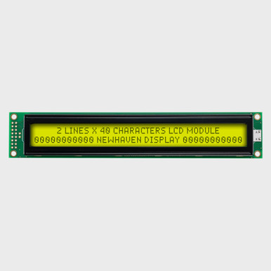 40x2 Character LCD | STN+ Yellow/Green Display with Yellow/Green