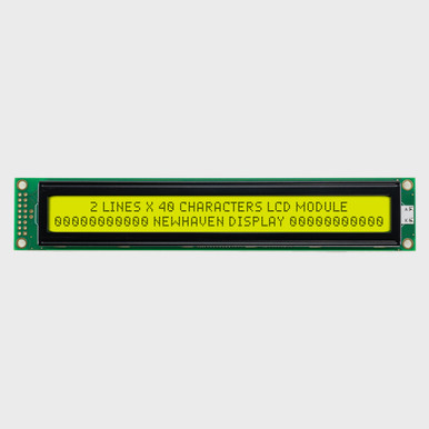 40x2 Character LCD | STN+ Yellow/Green Display with Yellow/Green