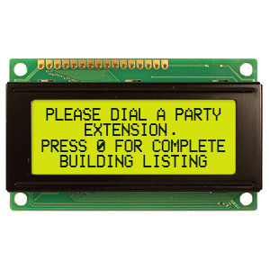20x4 Character LCD | STN+ Gray with Yellow/Green Edge Backlight 3V