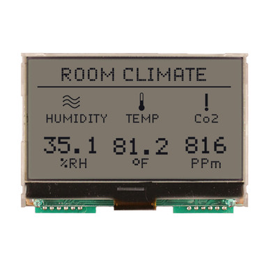 128x64 Graphic COG LCD | FSTN+ with RGB Backlight and Heater