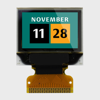 0.95 inch Full Color Graphic OLED Glass Display