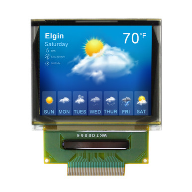1.69 inch Full Color Graphic OLED Glass Display