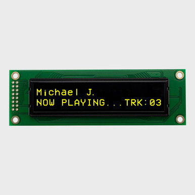 Yellow 20x2 Character OLED Module Yellow 20x2 Character OLED Module