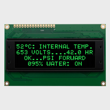 pchanページ Green 20x4 Character OLED Module