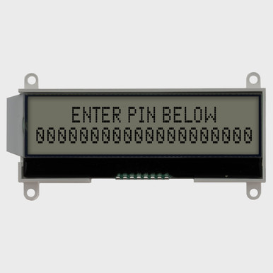 20x2キャラクタCOG LCD｜FSTN+、RGBバックライト＋取り付け穴付き