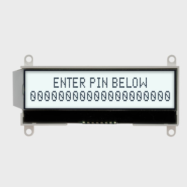 20x2 Character COG LCD | FSTN+ Display with Mounting Holes