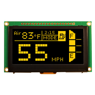 2.7 inch Yellow Graphic OLED Module