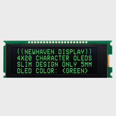 亜土ページ Green 20x4 Character Slim OLED Module