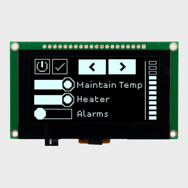 2.7 inch White Graphic OLED Module with Capacitive Touchscreen +