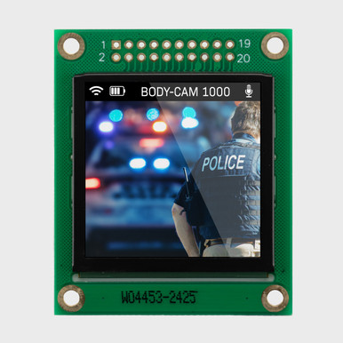 1.91インチカラーOLEDモジュール（176x176解像度）