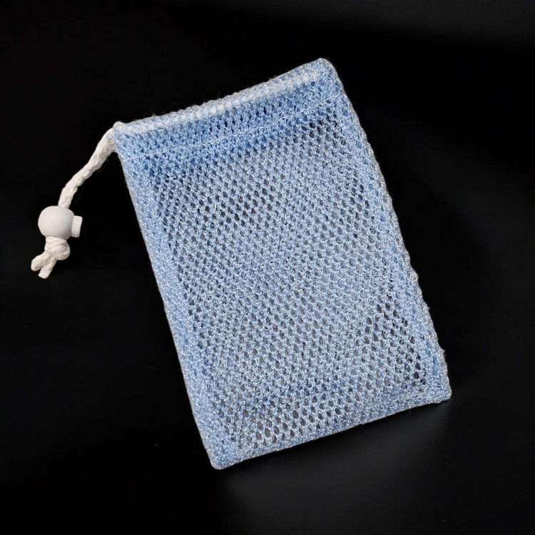 Mesh Soap Scrub Pouch - Blue