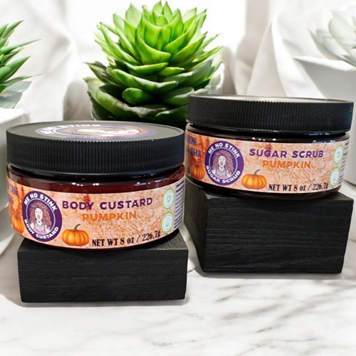 Pumpkin Body Custard & Sugar Scrub! Just in time for fall!