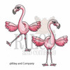 Basic Dress Up Flamingos - clear stamps (set of 2)