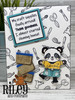 Basic Dress Up Pandas - clear stamps set of 2