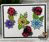 Flowers and Lady Bug dies (set of 11)