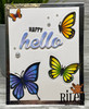 Butterflies clear stamp set