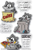 Trash Can Pandas die set  (set of 3)