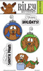 Woody & Hazel Jean Ornaments clear stamp set