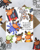 Riley Halloween 2 clear stamp set