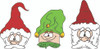 Each stamp approximately 1" tall. 