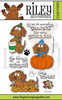 Woody and Hazel Jean Fall Fun clear stamp set