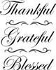 Thankful Grateful Blessed