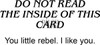 Do not read