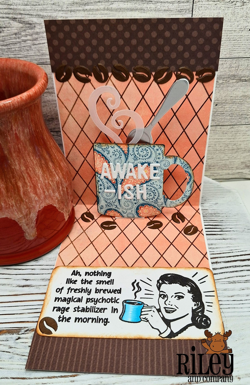 Riley and Company Funny Bones, red rubber stamps, snarky sayings