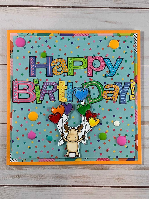 Riley Holding Balloon Bouquet