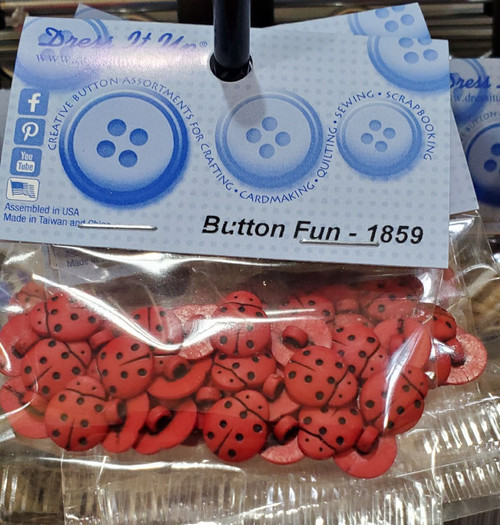 Ladybug Buttons