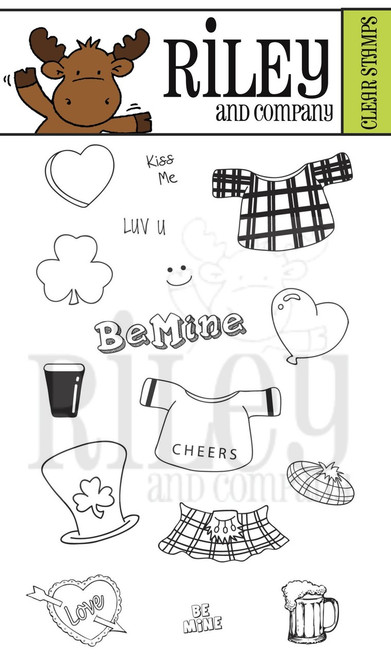Dress Up Riley - Valentine/St Patty's Day Accessories Clear Stamp Set Dress Up Riley - Valentine/St Patty's Day Accessories Clear Stamp Set