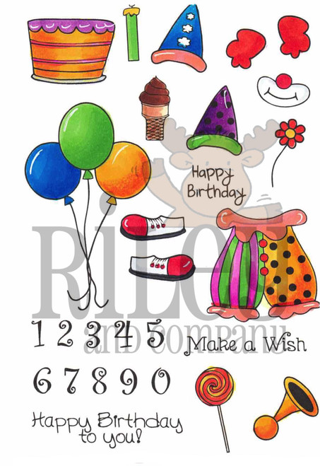 Dress Up Riley - Birthday Accessories Clear Stamp Set