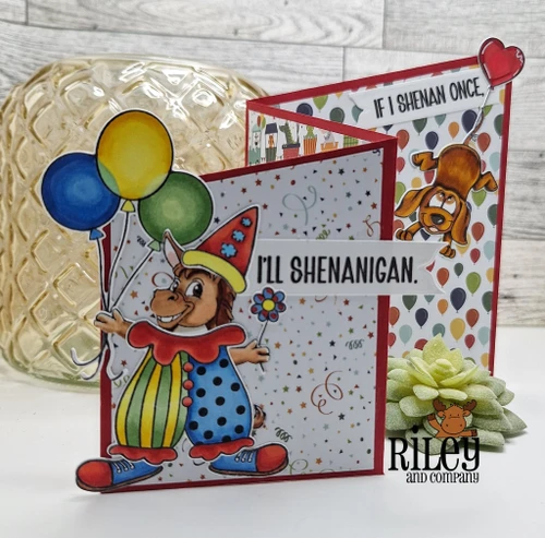 Dress Up Riley-Birthday clear stamp set