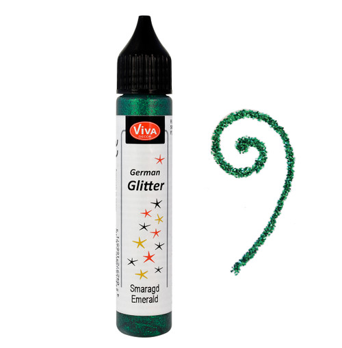 Glitter Pen - Dark Green Emerald