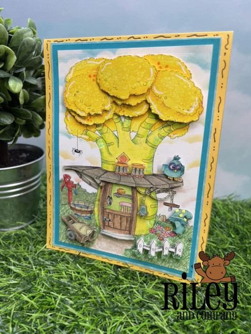 Veggie Lane - Broccoli Bungalow Layering Sheets Veggie Lane - Broccoli Bungalow Layering Sheets