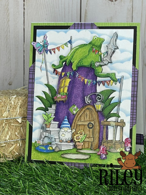 Veggie Lane - Eggplant Ranch - dies (set of 8)