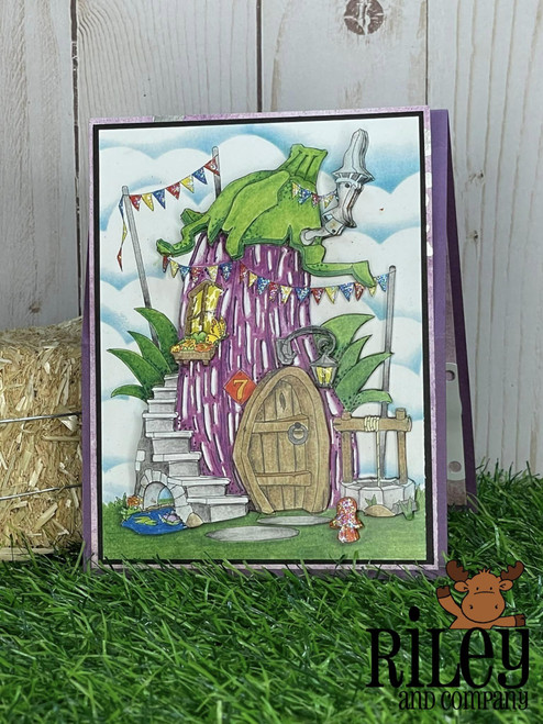 Veggie Lane - Eggplant Ranch - dies (set of 8)