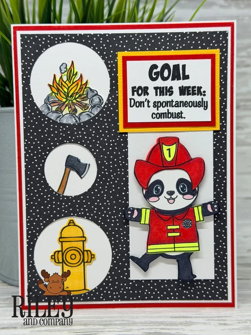 Basic Dress Up Panda die set (set of 2)