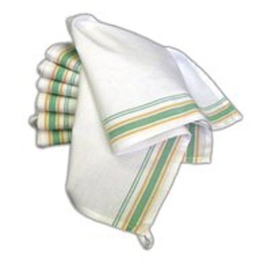 Retro Bold Green/Yellow Twill Striped Towel Retro Bold Green/Yellow Twill Striped Towel