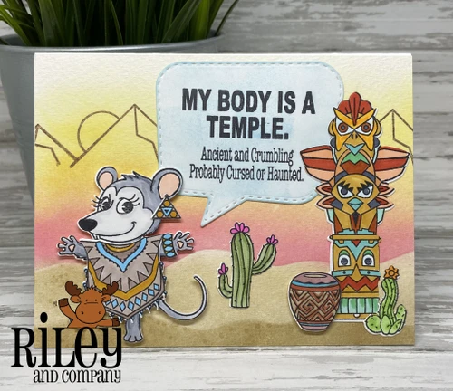 Dress Up Riley-Southwest clear stamp set