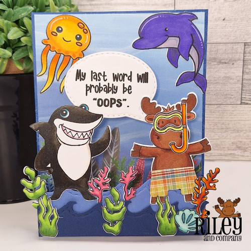 Basic Dress Up Shark - die set (set of 2) Basic Dress Up Shark - die set (set of 2)