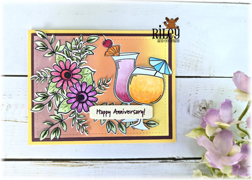 Cocktails clear stamp set Cocktails clear stamp set