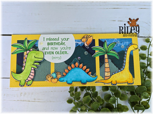 Dinosaurs clear stamp set