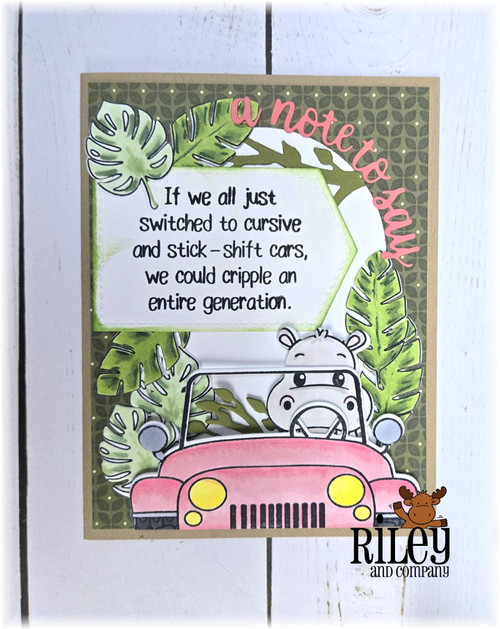 Safari Animals clear stamp set