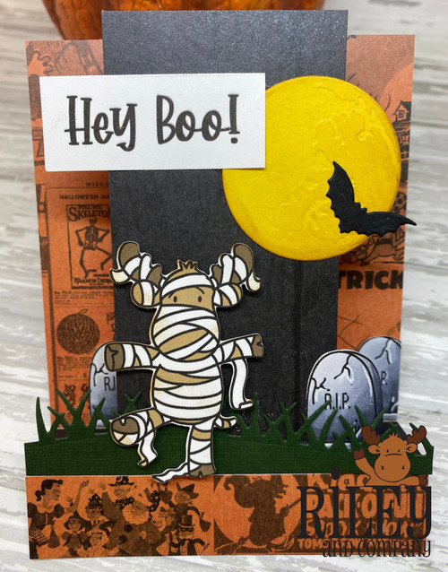 Moon and Bats (set of 4)