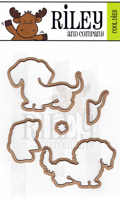 Woody & Hazel Jean Puppy Power die set (set of 4)