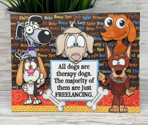 Woody & Hazel Jean Playtime clear stamp set