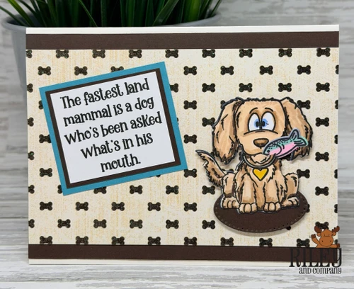 Woody & Hazel Jean XO clear stamp set