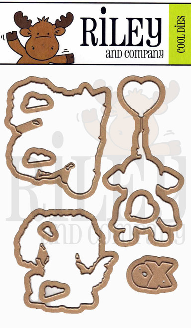 Woody & Hazel Jean XO die set (set of 9)